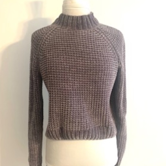 Divided by H&M Chunky Loose Mock Neck Crop Sweater - Medium - Picture 1 of 9